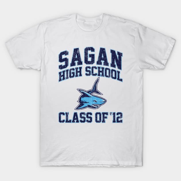 Sagan High School Class of 12 (Variant) T-Shirt by huckblade